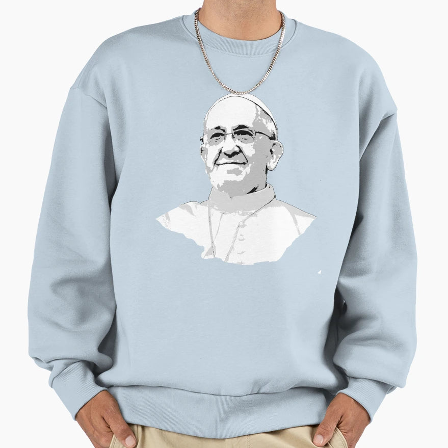 Pope Francis Sweatshirt - Streetwear Style for Adults - T-Shirt, Sweatshirt, Hoodie