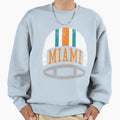 Miami Helmet Aqua Sweatshirt - Unique Graphic Men Women - T-Shirt, Sweatshirt, Hoodie