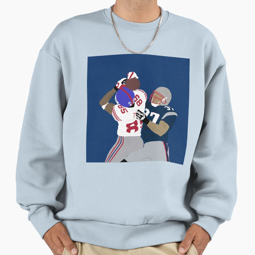 Helmet Catch Sweatshirt - Trendy Graphic for Adults - T-Shirt, Sweatshirt, Hoodie