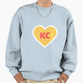 I Love Kansas City Heart Kc Football Sweatshirt - Graphic Print Men Women - T-Shirt, Sweatshirt, Hoodie