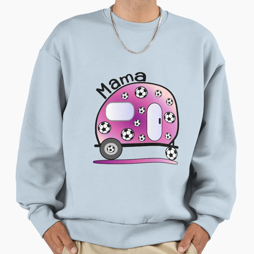 Camping Soccer Athlete Sweatshirt - Graphic Print Men Women - T-Shirt, Sweatshirt, Hoodie