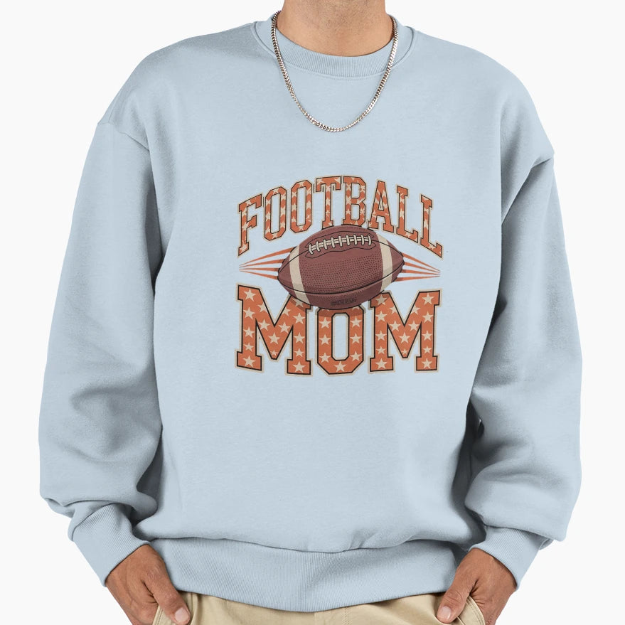Football Mom Coquette Bow Sweatshirt - Novelty Apparel for Adults - T-Shirt, Sweatshirt, Hoodie