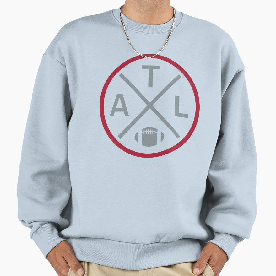 Atlanta Football Emblem Atl Sweatshirt - Streetwear Style for Adults - T-Shirt, Sweatshirt, Hoodie