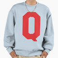Alphabet Red Q Sports Letter Q Sweatshirt - Unique Graphic for Adults - T-Shirt, Sweatshirt, Hoodie