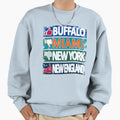 Buffalo Football Fan Funny East Sweatshirt - Unique Graphic for Adults - T-Shirt, Sweatshirt, Hoodie
