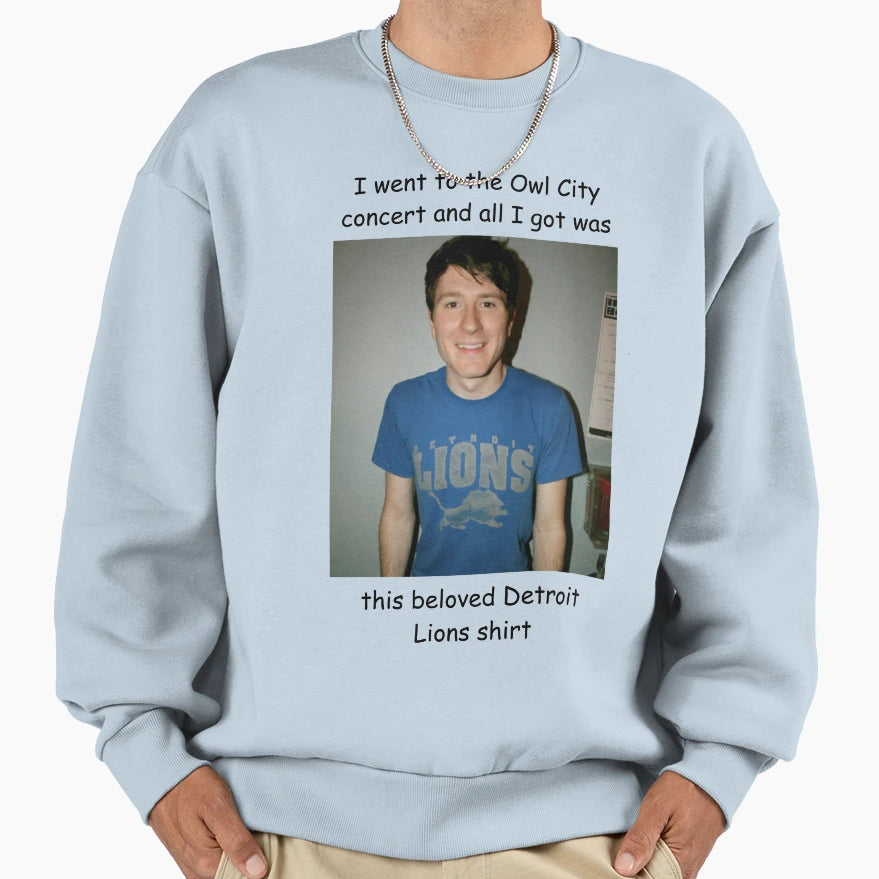 Lousy Detroit Lions Owl City T-Shirt - Minimalist Print Unisex - T-Shirt, Sweatshirt, Hoodie