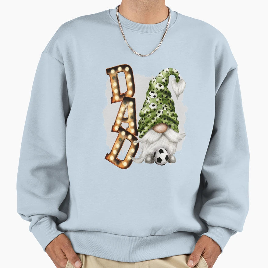 Soccer Dad Gnome Fathers Day Gift Sweatshirt - Unique Graphic Men Women - T-Shirt, Sweatshirt, Hoodie