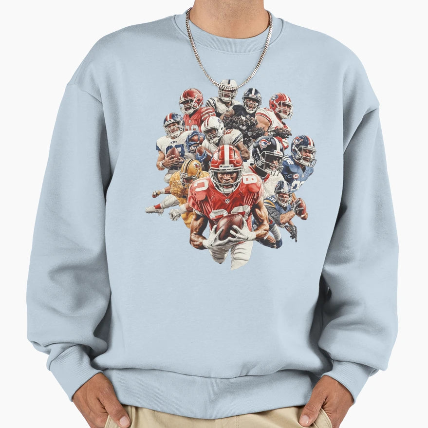 American Football Icon Usa Sweatshirt - Casual Everyday Wear for Adults - T-Shirt, Sweatshirt, Hoodie