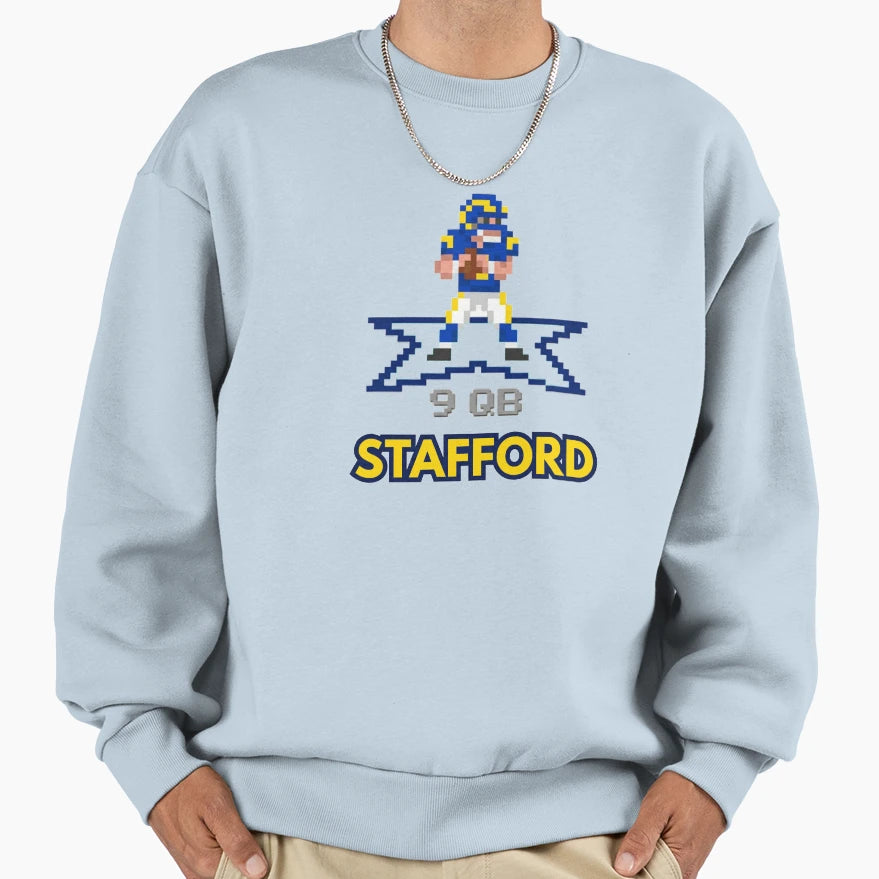 Rams Quarterback MS As Video Game Sweatshirt - Unique Graphic Unisex - T-Shirt, Sweatshirt, Hoodie