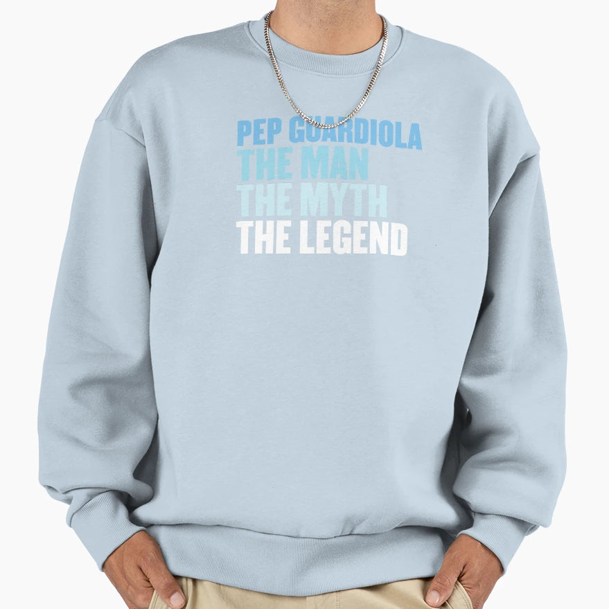 Pep Guardiola Myth Legend Sweatshirt - Graphic Print for Adults - T-Shirt, Sweatshirt, Hoodie
