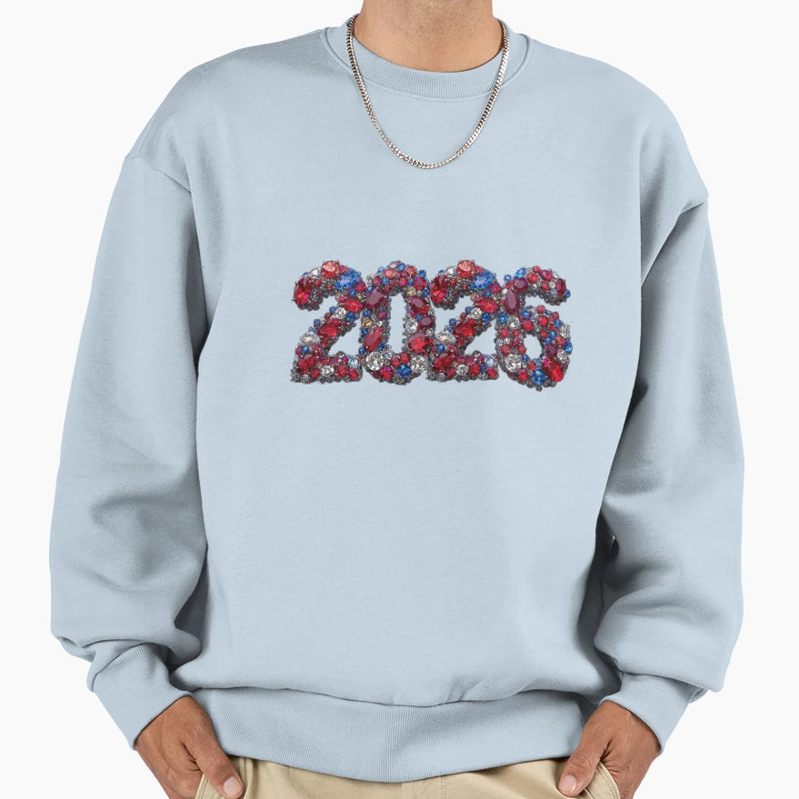 2026 Sparkle Jewel Year 2026 Sweatshirt - Custom Art Print Men Women - T-Shirt, Sweatshirt, Hoodie