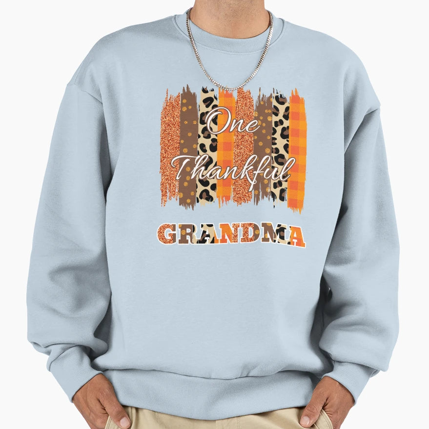 One Thankful Grandma Brush Stroke 1 Sweatshirt - Minimalist Print Men Women - T-Shirt, Sweatshirt, Hoodie