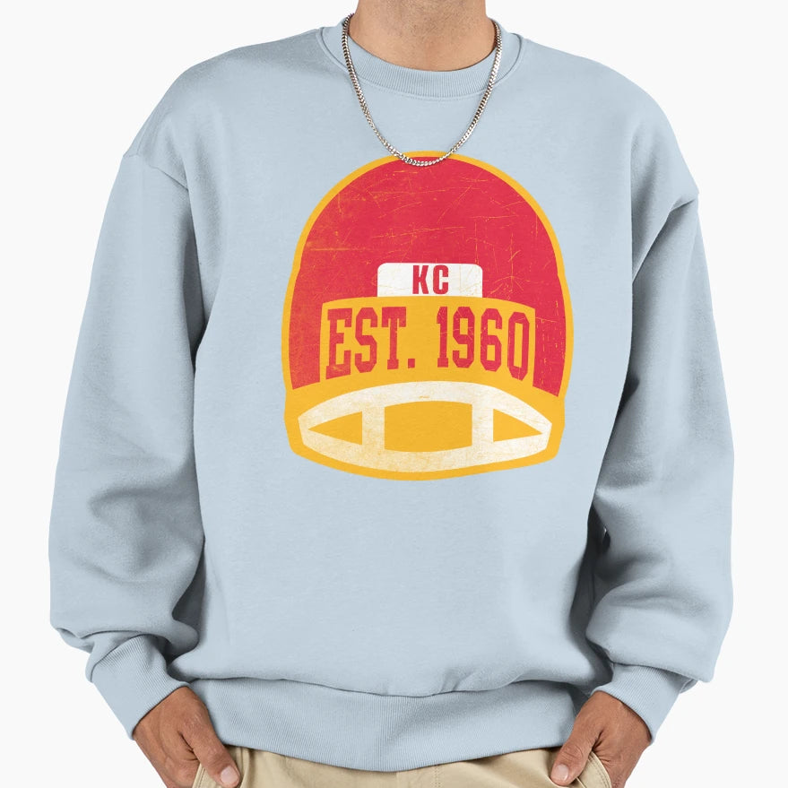 Kansas City Throwback Football Sweatshirt - Casual Everyday Wear Unisex - T-Shirt, Sweatshirt, Hoodie