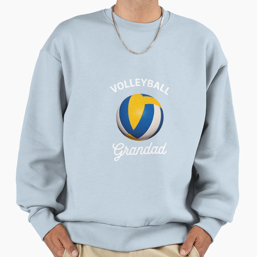 Volleyball Grandad Volleyball Fathers Sweatshirt - Minimalist Print Unisex - T-Shirt, Sweatshirt, Hoodie