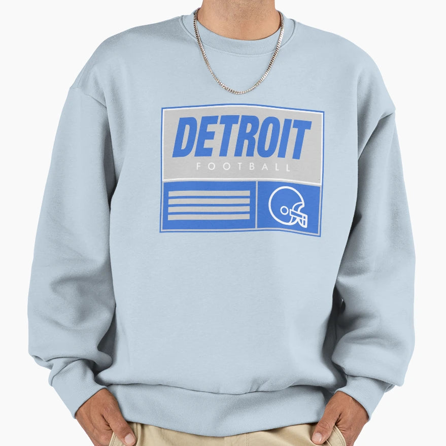 Detroit Football Sweatshirt - Custom Art Print Unisex - T-Shirt, Sweatshirt, Hoodie