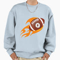Monogram O Football Fireball Sweatshirt - Fun Novelty Design Unisex - T-Shirt, Sweatshirt, Hoodie