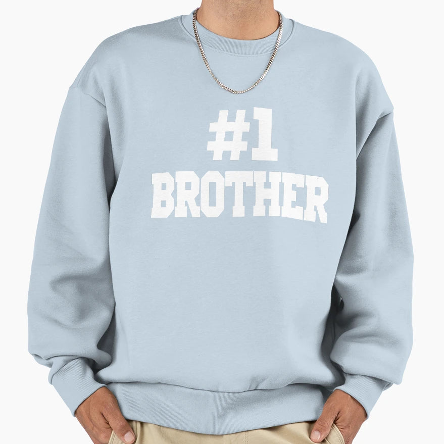 1 Brother Number One Brother T-Shirt - Unique Graphic Men Women - T-Shirt, Sweatshirt, Hoodie