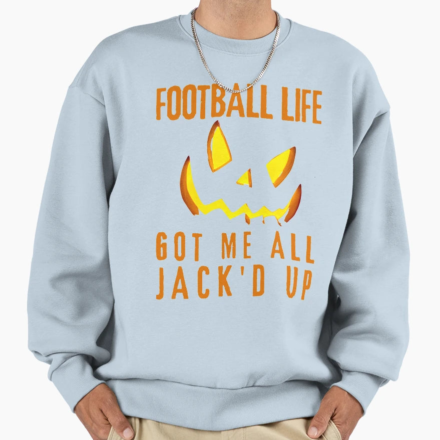 Football Is Calling Halloween Sweatshirt - Aesthetic Graphic Unisex - T-Shirt, Sweatshirt, Hoodie