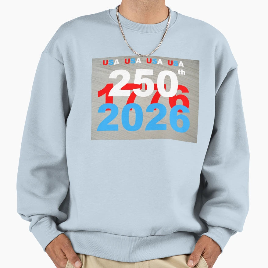 Usa 250 Sweatshirt - Aesthetic Graphic for Adults - T-Shirt, Sweatshirt, Hoodie