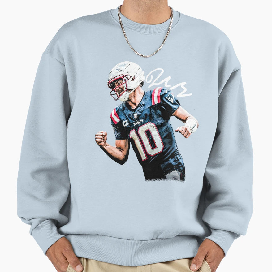 Drake Maye Sweatshirt - Fun Novelty Design Men Women - T-Shirt, Sweatshirt, Hoodie