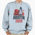 Houston 2026 Space Shuttle Football V7 T-Shirt - Custom Art Print Men Women - T-Shirt, Sweatshirt, Hoodie