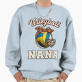 Volleyball Nana Leopard Volleyball Sweatshirt - Novelty Apparel Men Women - T-Shirt, Sweatshirt, Hoodie