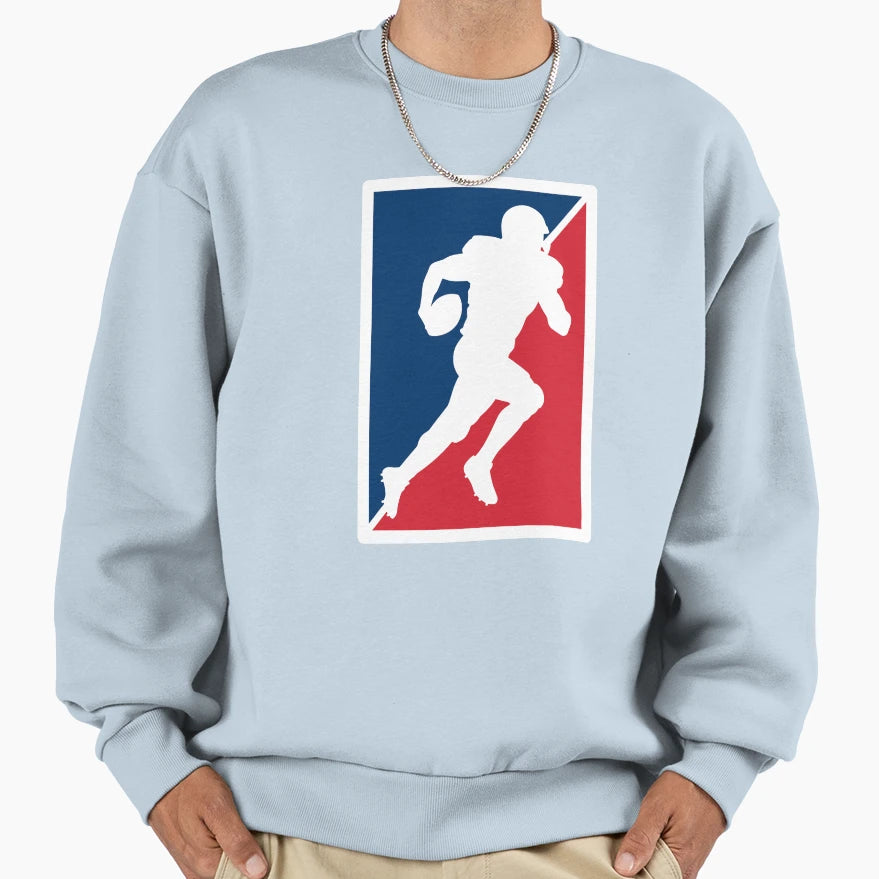 Dynamic Blue And Red Nfl American Sweatshirt - Aesthetic Graphic Men Women - T-Shirt, Sweatshirt, Hoodie