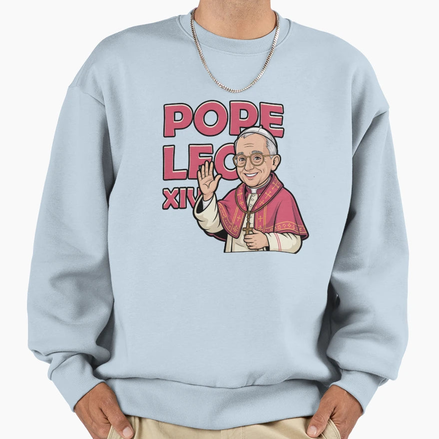 Pope Leo Xiv Sweatshirt - Fun Novelty Design for Adults - T-Shirt, Sweatshirt, Hoodie