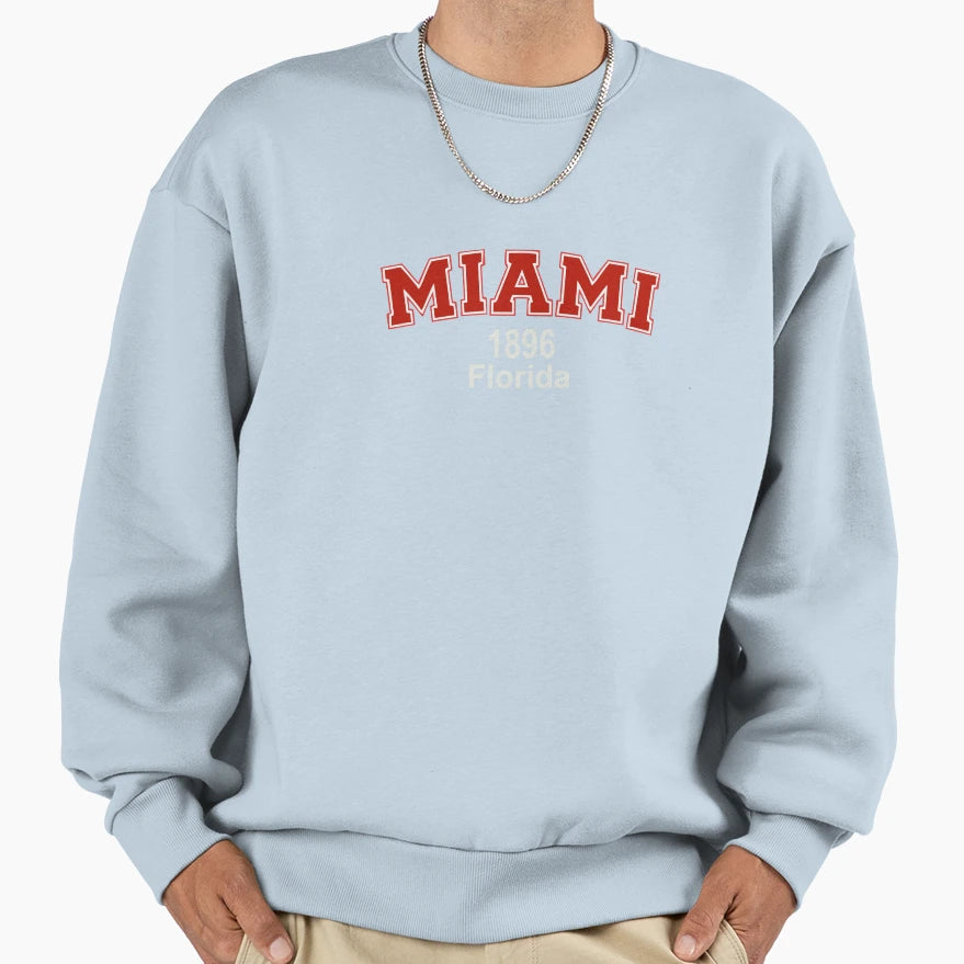 Miami Florida Sweatshirt - Fun Novelty Design Unisex - T-Shirt, Sweatshirt, Hoodie