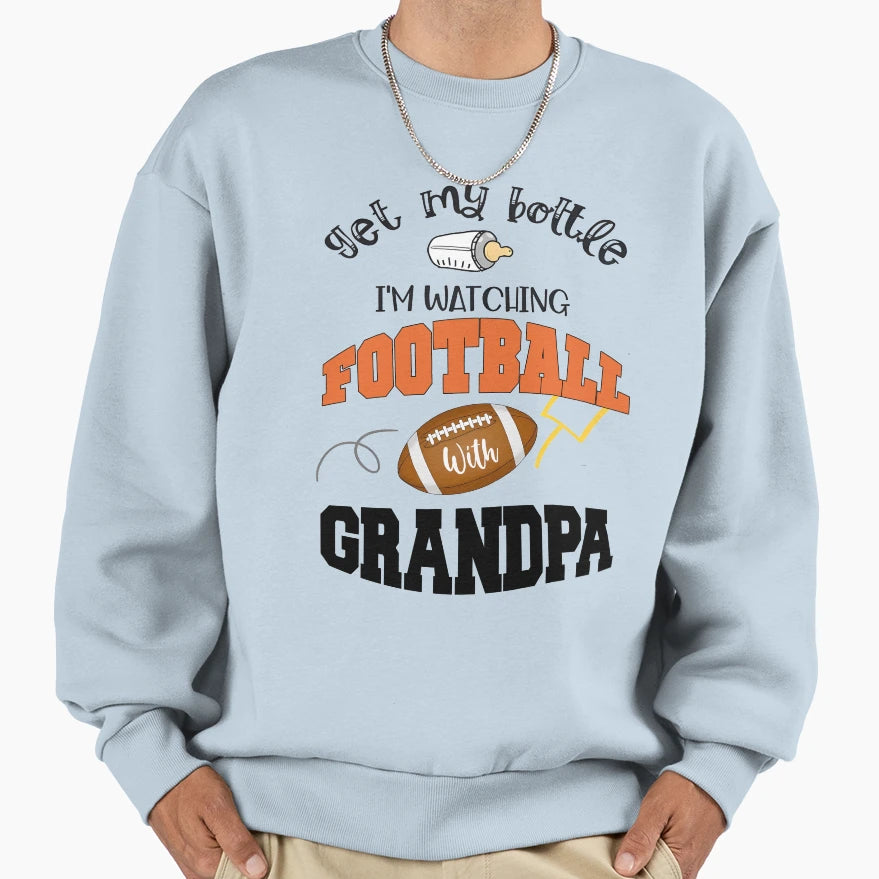 Get My Bottle Im Watching Football Sweatshirt - Fun Novelty Design Unisex - T-Shirt, Sweatshirt, Hoodie