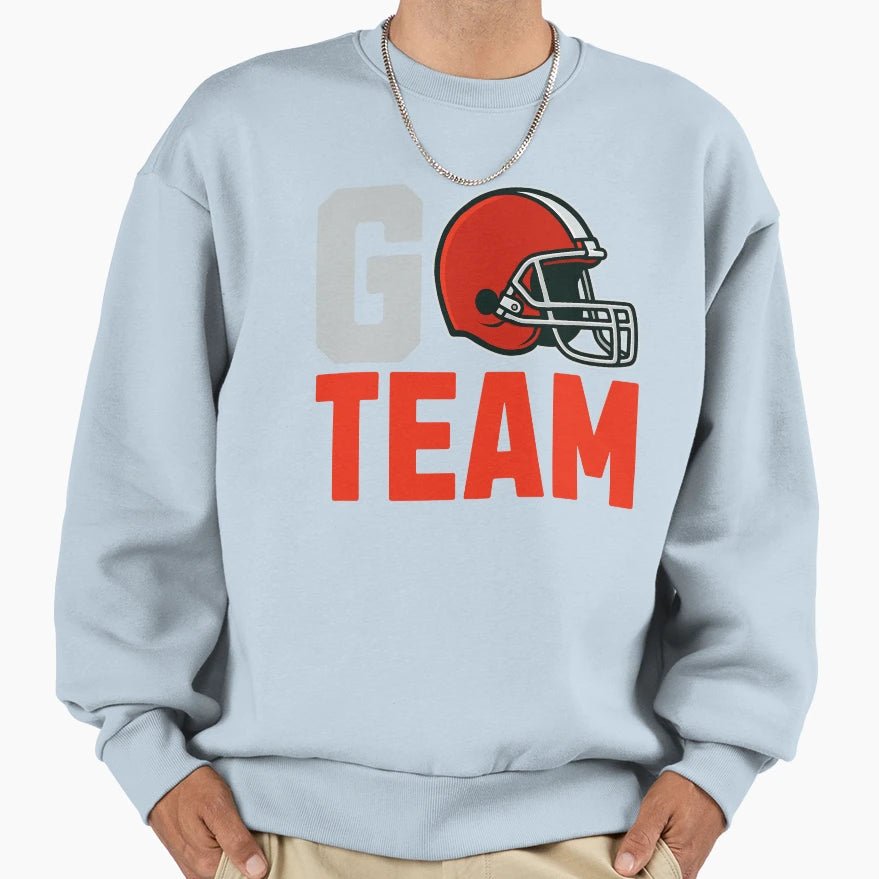 Go Team Football Sweatshirt - Novelty Apparel for Adults - T-Shirt, Sweatshirt, Hoodie