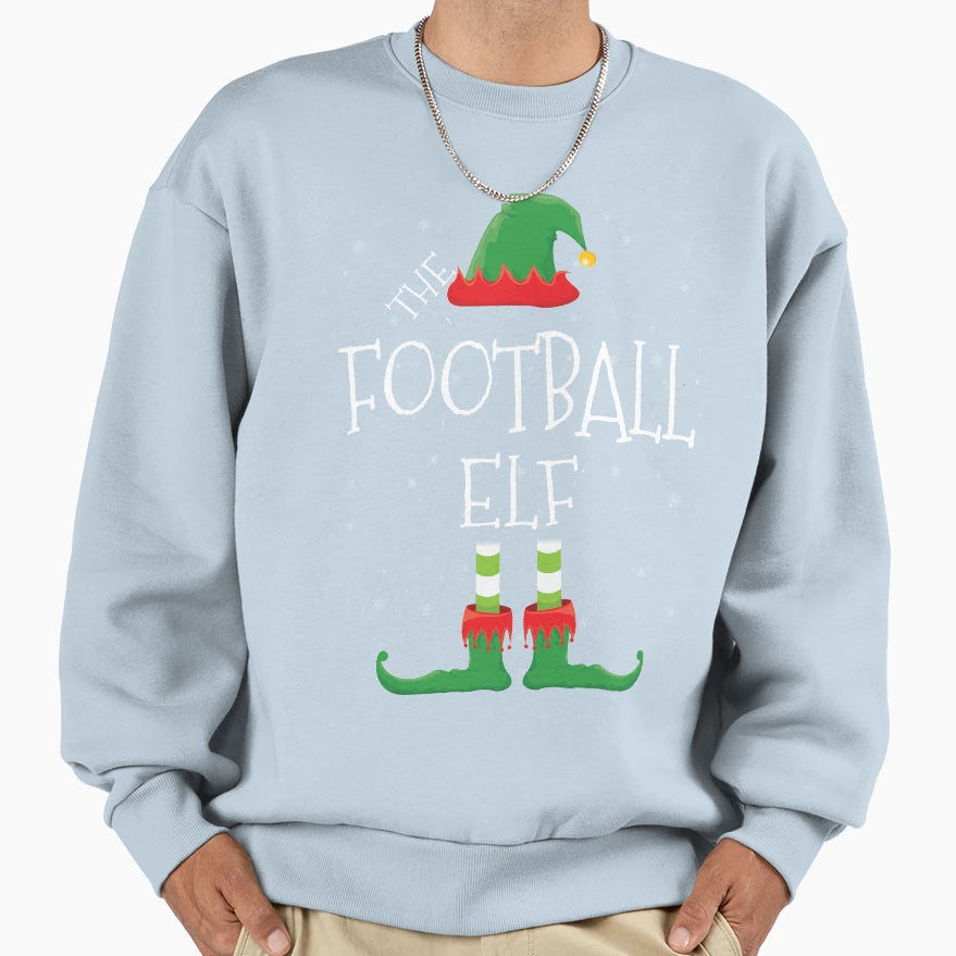 Football Elf Family Matching Sweatshirt - Streetwear Style for Adults - T-Shirt, Sweatshirt, Hoodie