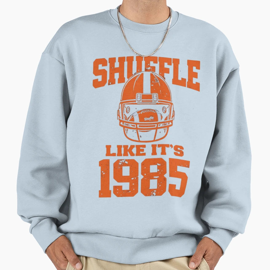 1985 Football Helmet Fan T-Shirt - Custom Art Print Unisex - T-Shirt, Sweatshirt, Hoodie