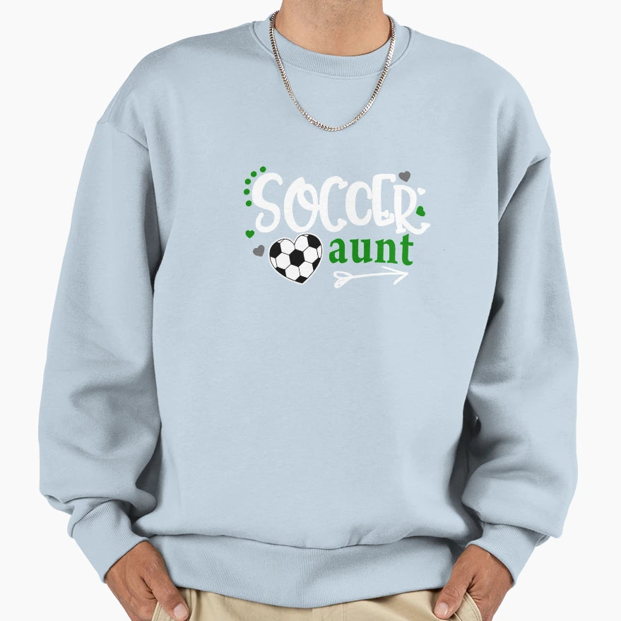 Soccer Aunt Sweatshirt - Minimalist Print Unisex - T-Shirt, Sweatshirt, Hoodie