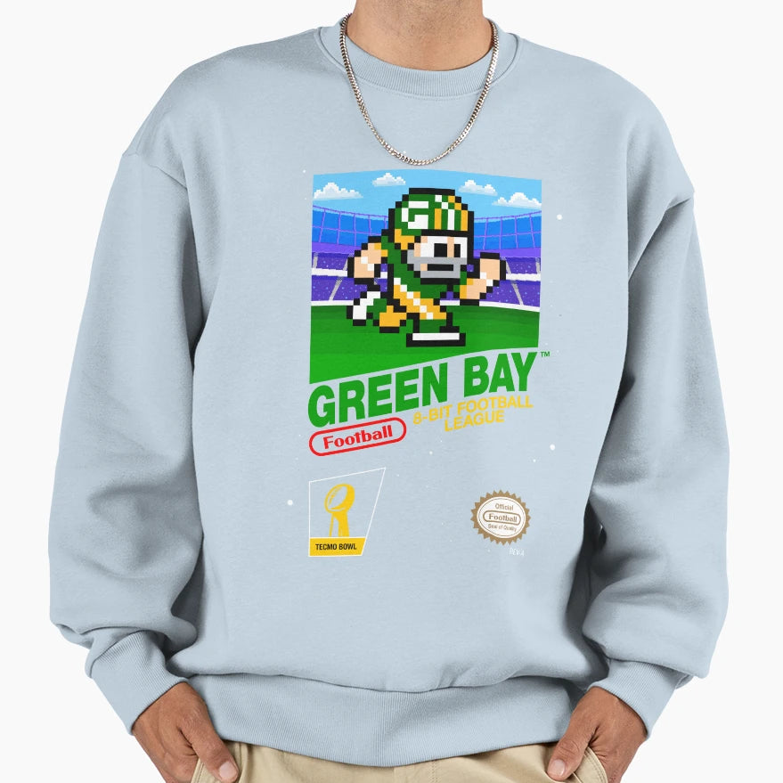 Green Bay Packers 8 Bit Sweatshirt - Streetwear Style for Adults - T-Shirt, Sweatshirt, Hoodie