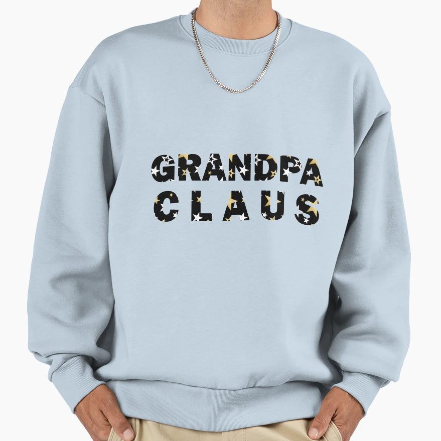 Grandpa Claus Star Love Sweatshirt - Custom Art Print Unisex - T-Shirt, Sweatshirt, Hoodie