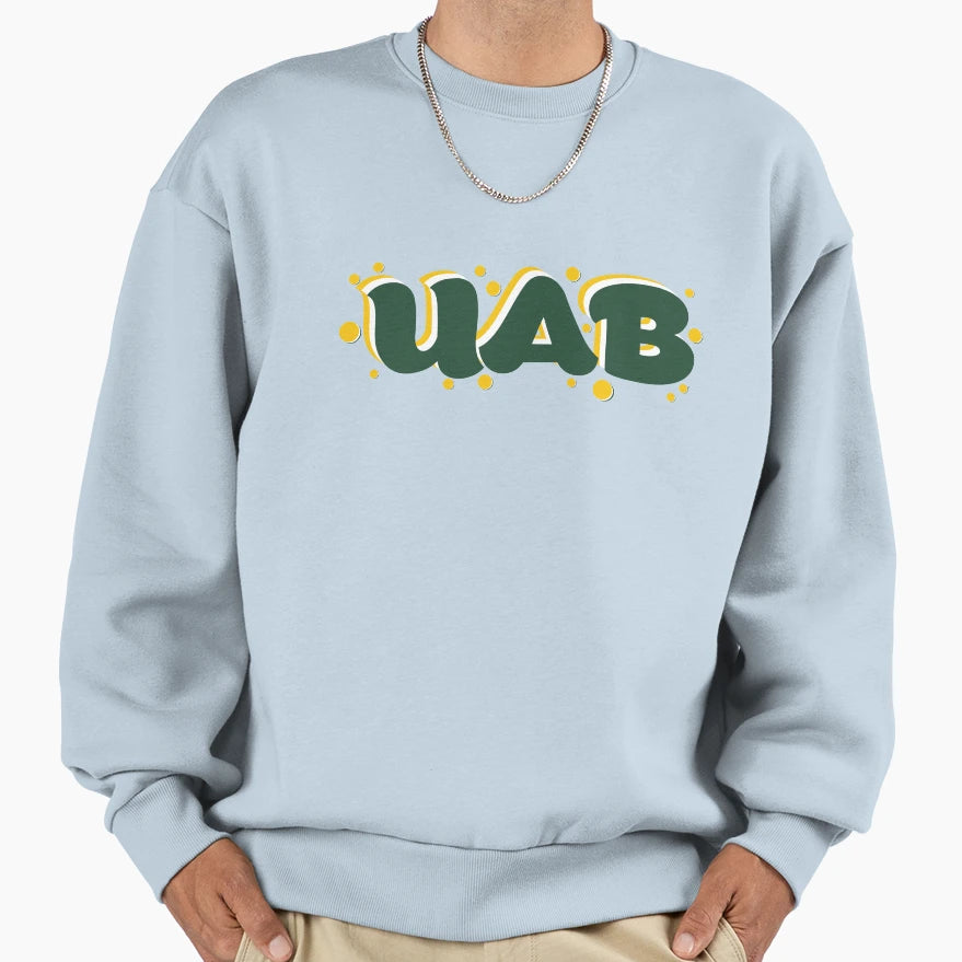 Uab Green Sweatshirt - Aesthetic Graphic Men Women - T-Shirt, Sweatshirt, Hoodie