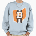 B Browns Along Ohio Map Sweatshirt - Fun Novelty Design Men Women - T-Shirt, Sweatshirt, Hoodie