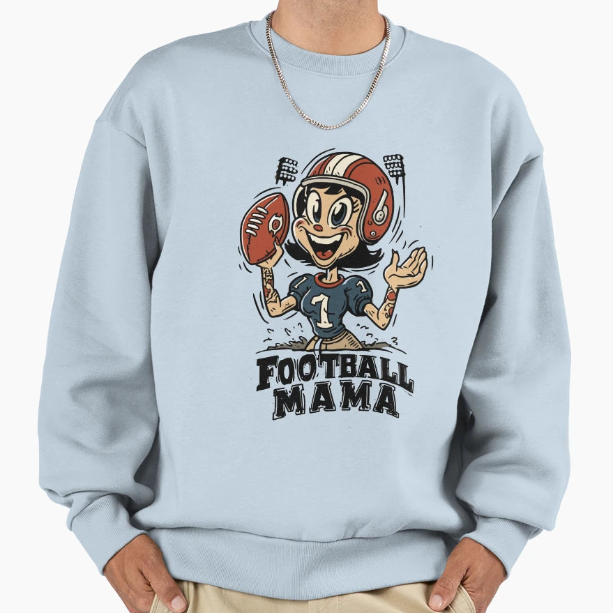 Football Mama Game Day Sweatshirt - Aesthetic Graphic Unisex - T-Shirt, Sweatshirt, Hoodie
