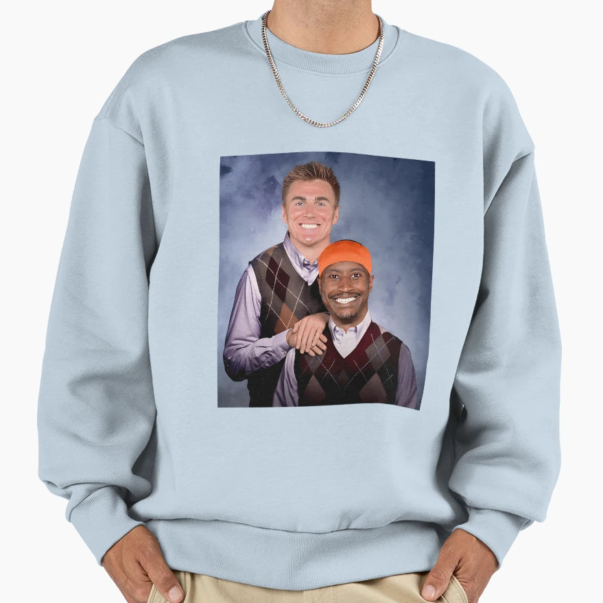 Bo Nix Courtland Sutton Football Sweatshirt - Fun Novelty Design for Adults - T-Shirt, Sweatshirt, Hoodie