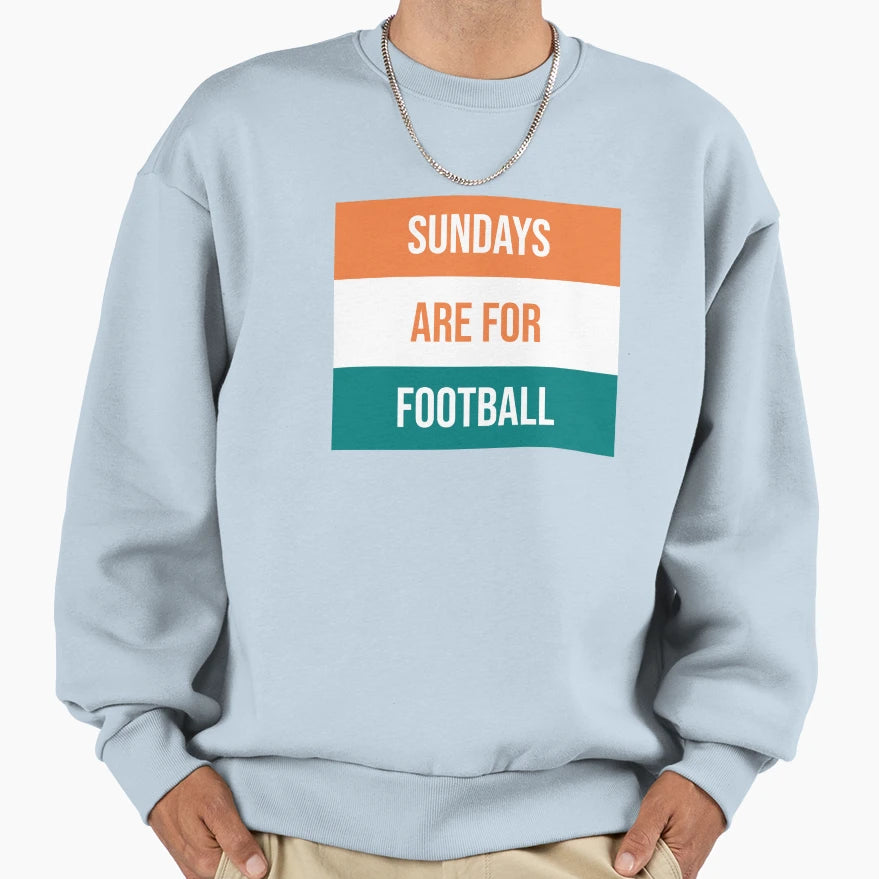 Sundays Are Football Sweatshirt - Minimalist Print for Adults - T-Shirt, Sweatshirt, Hoodie