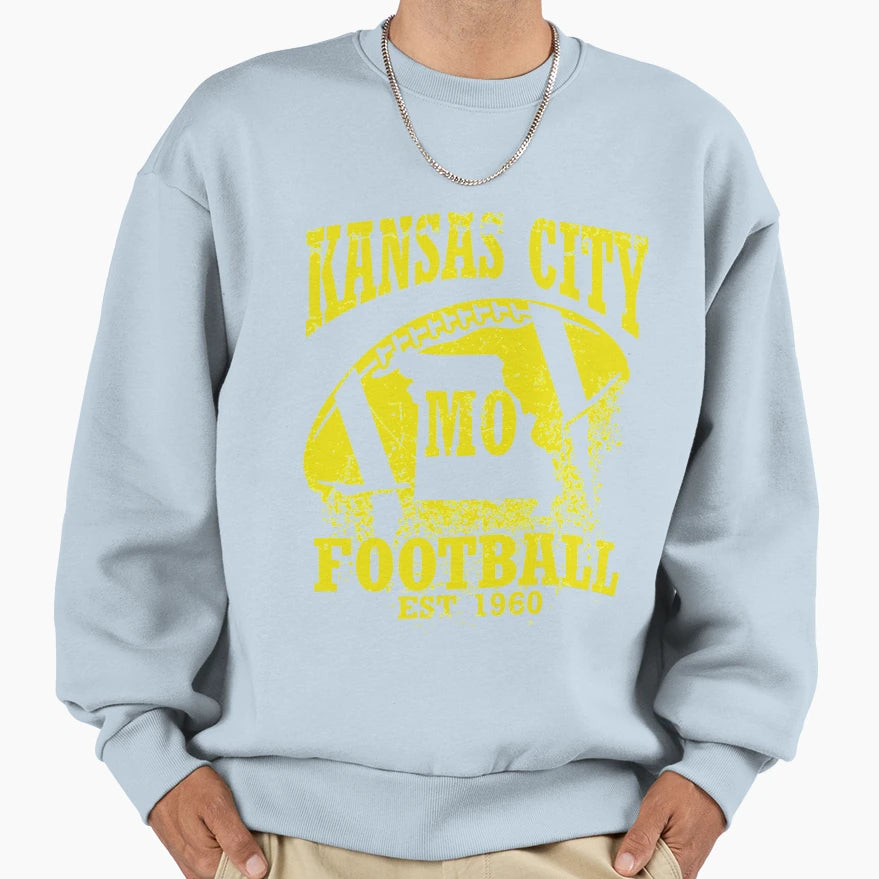 Kansas City Football Sweatshirt - Graphic Print Men Women - T-Shirt, Sweatshirt, Hoodie
