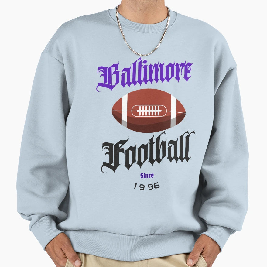 Baltimore Football Sweatshirt - Trendy Graphic Unisex - T-Shirt, Sweatshirt, Hoodie