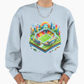 Colorful Football Stadium City Sweatshirt - Trendy Graphic for Adults - T-Shirt, Sweatshirt, Hoodie