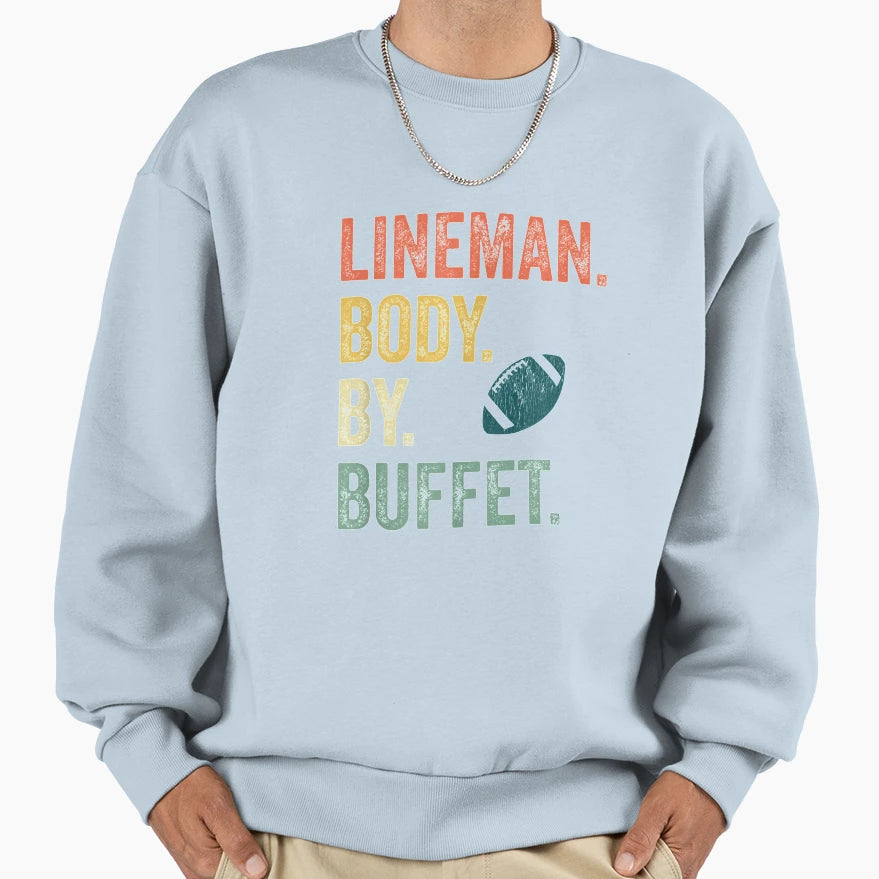 Lineman Offensive Sweatshirt - Unique Graphic Unisex - T-Shirt, Sweatshirt, Hoodie
