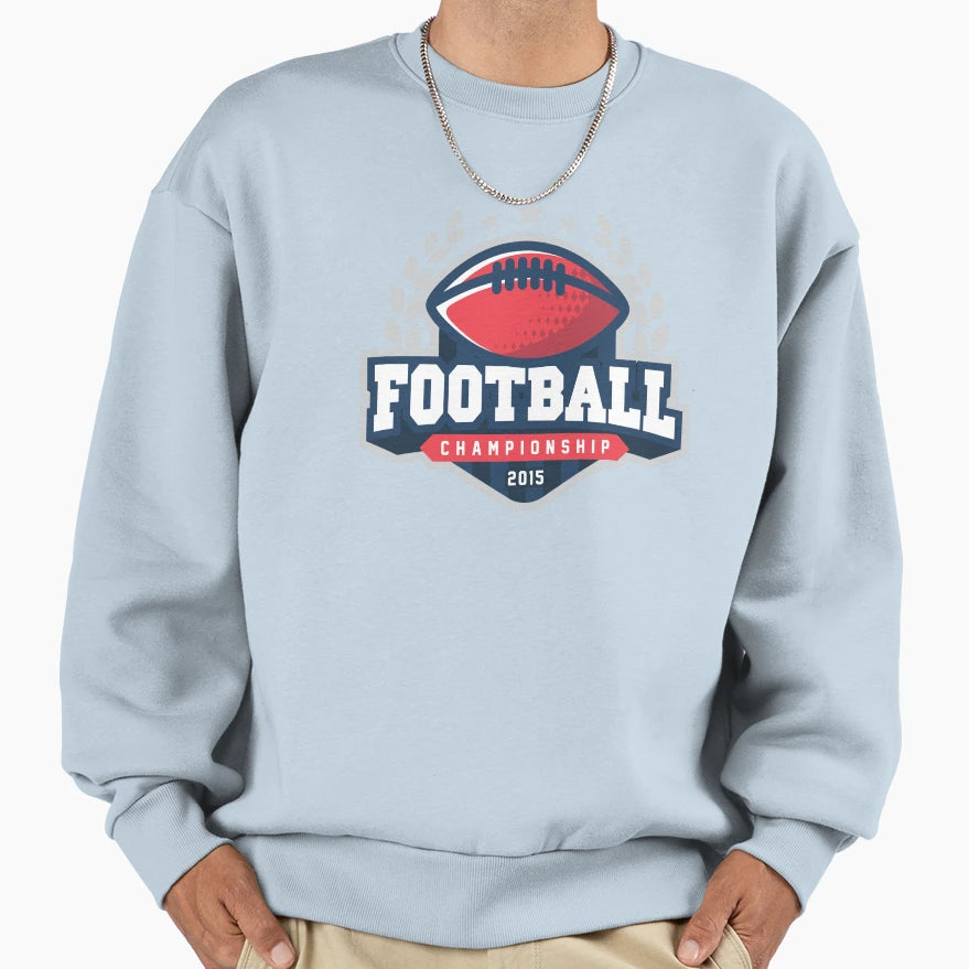 Football Sweatshirt - Minimalist Print for Adults - T-Shirt, Sweatshirt, Hoodie