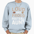 Leopard Football Aunt Family Support Sweatshirt - Trendy Graphic Unisex - T-Shirt, Sweatshirt, Hoodie