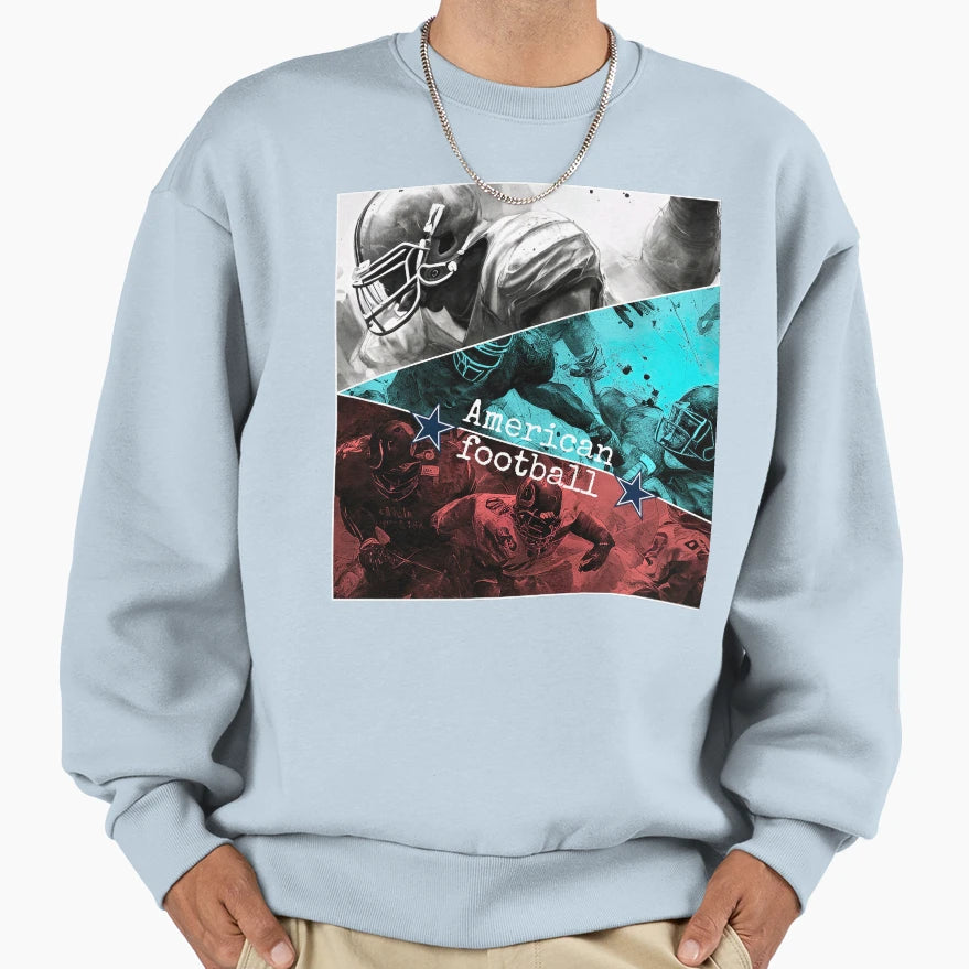 American Football Sweatshirt - Trendy Graphic Men Women - T-Shirt, Sweatshirt, Hoodie