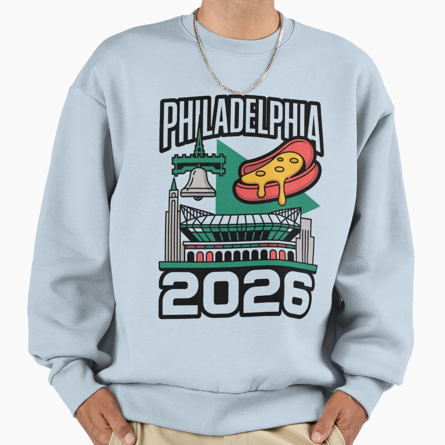 Philadelphia 2026 Liberty Bell Stadium T-Shirt - Unique Graphic for Adults - T-Shirt, Sweatshirt, Hoodie