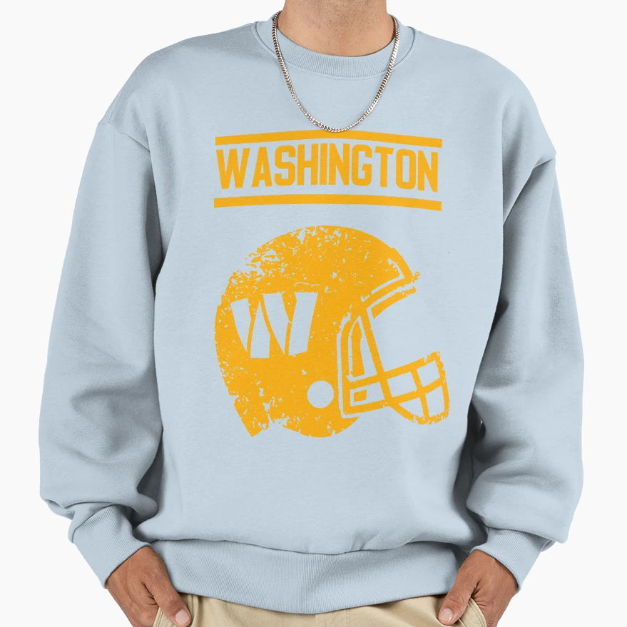 Washington Commanders Helmet Sweatshirt - Aesthetic Graphic for Adults - T-Shirt, Sweatshirt, Hoodie